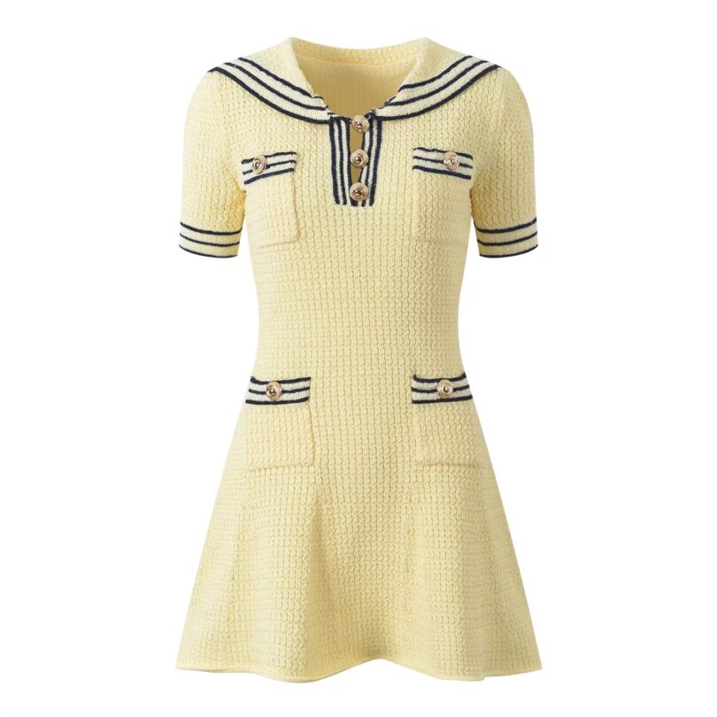 Jolie BB Knit Mini Dress light yellow