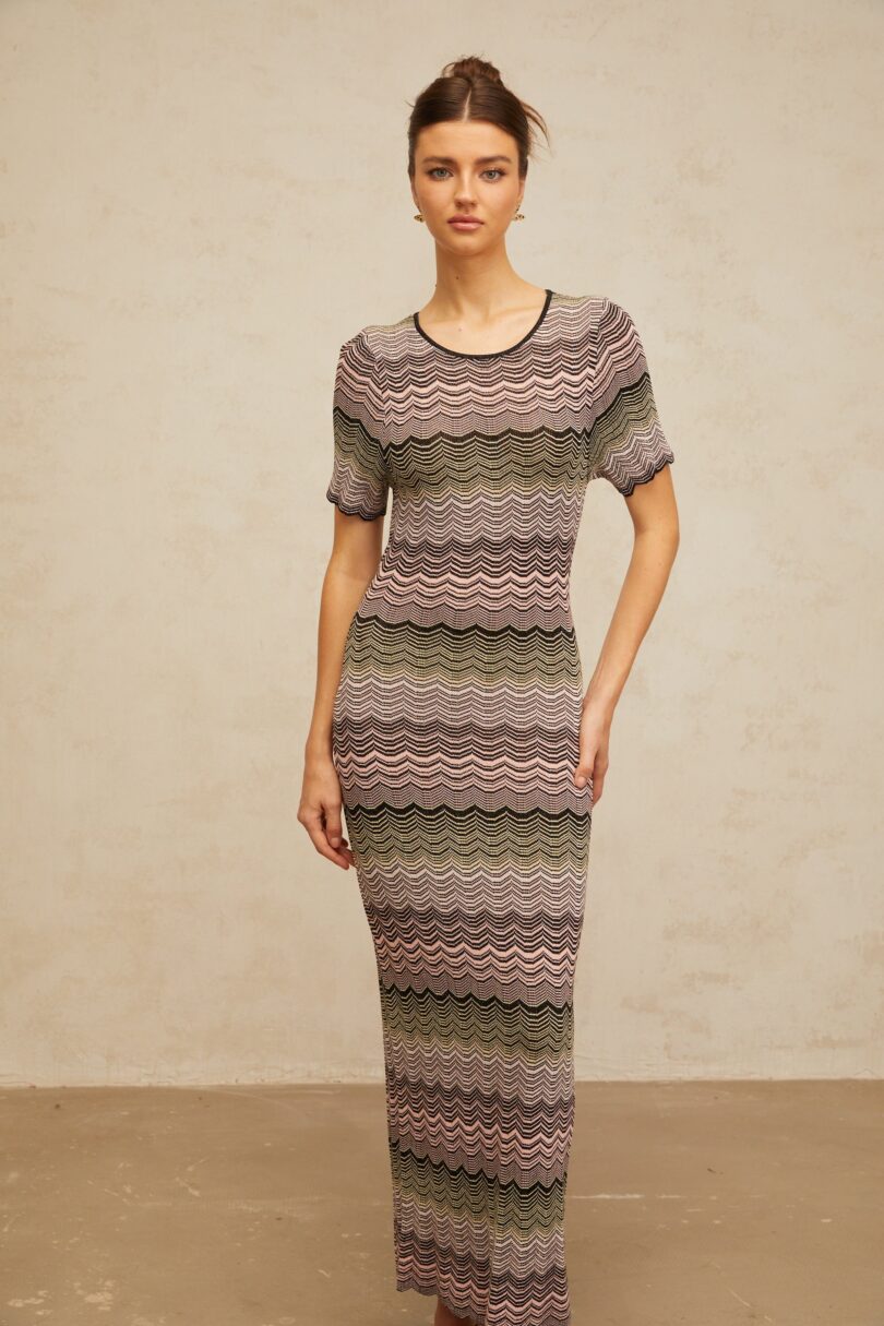 Zira Short Sleeve Dress - Image 3