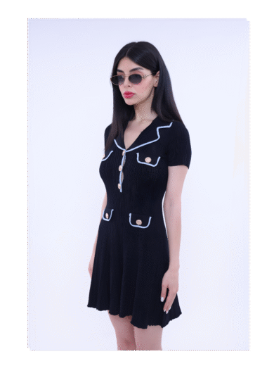 Jollie Knitted Mini Dress - Image 4