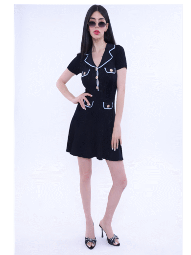 Jollie Knitted Mini Dress - Image 6