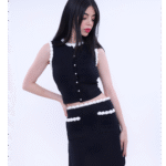 Noirta Sleeveless Knitted Set