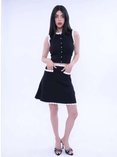 Noirta Sleeveless Knitted Set - Image 5