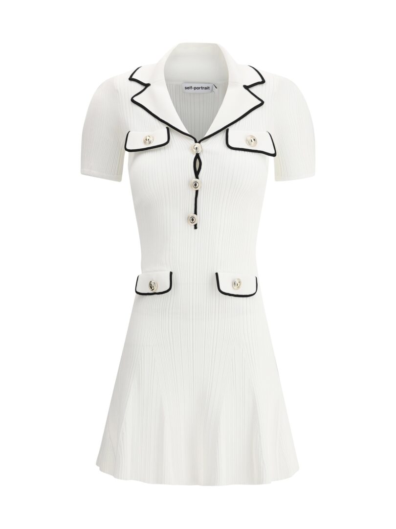 Jolie BB Knit Mini Dress White - Image 5