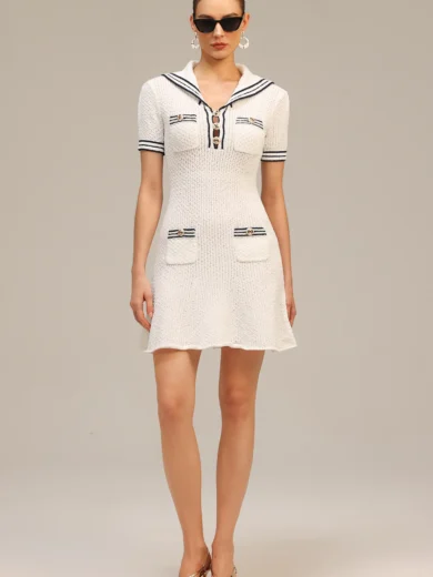 Jolie BB Knit Mini Dress light White