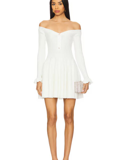 Margo Long sleeve knitted Dress - Image 6
