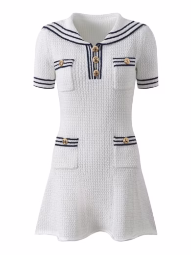 Jolie BB Knit Mini Dress light White