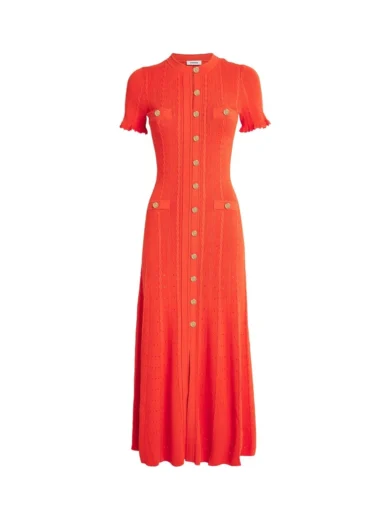 Jasmine Midi Dress Orange