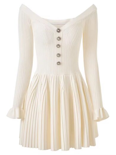 Margo Long sleeve knitted Dress