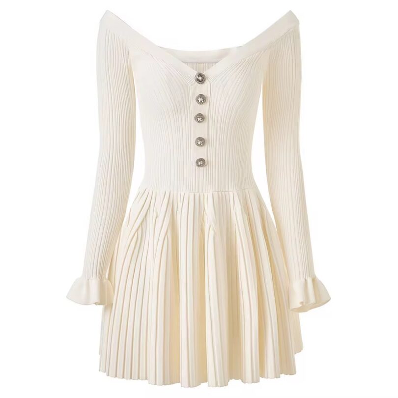 Margo Long sleeve knitted Dress