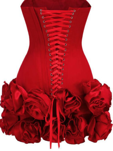 Hiroshi Strapless Flower Mini Dress - Image 6