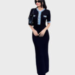 Serereni Long classy Black Dress