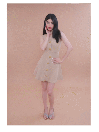 Hannia Sleeveless Mini Dress - Image 5