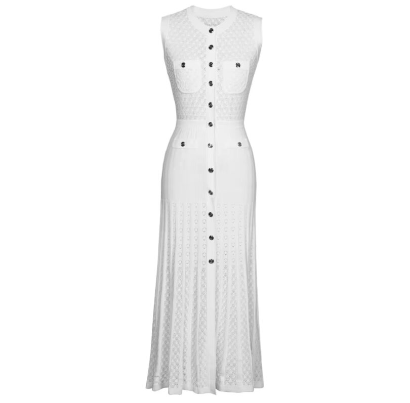 Kassando white sleeveless maxi dress - Image 3