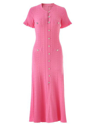 jasmine midi dress pink