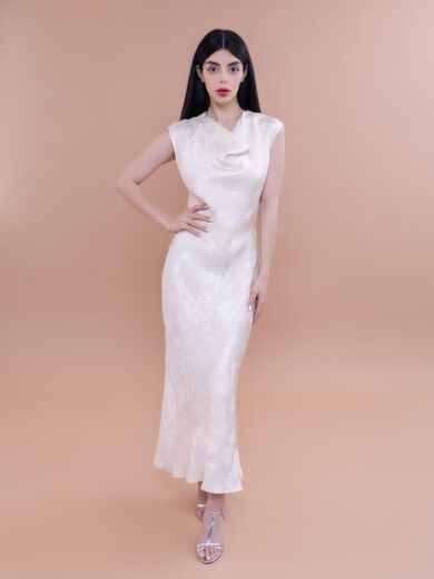 Venus sleeveless off white Dress