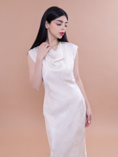 Venus sleeveless off white Dress