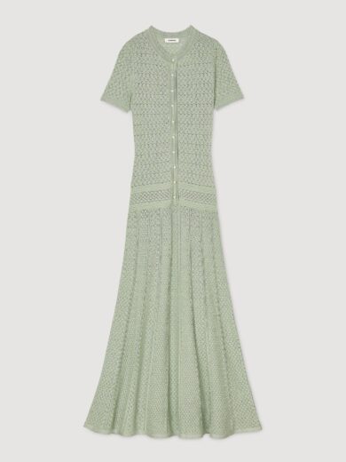 Marra open-knit maxi dress