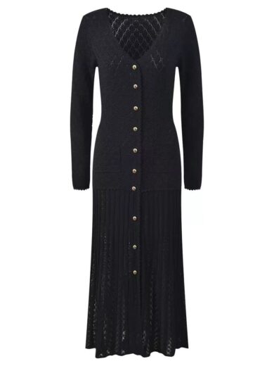 Femme Noir Mid long sleeve dress