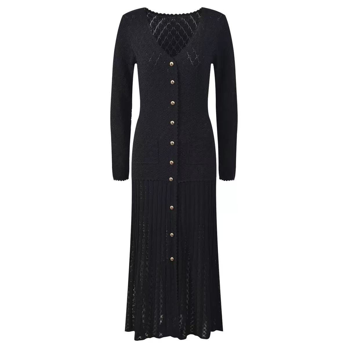 Femme Noir Mid long sleeve dress