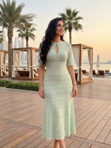 mazzi short sleeve mid dress