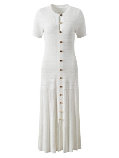 maida knit short sleeve dress