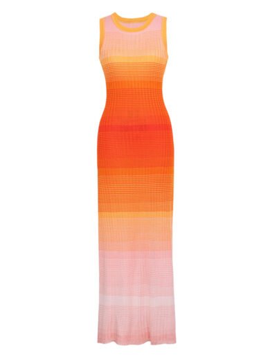 Red Orial Maxi Dress summer vibe - Image 5