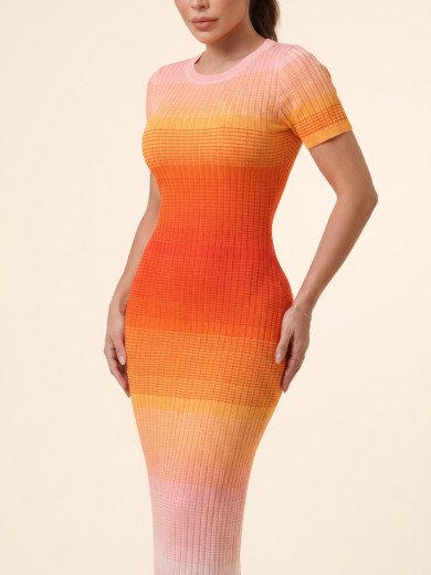 Orial Midi short sleeve Dress